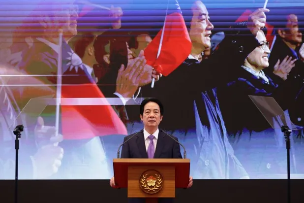  Taiwan's President Lai Ching-te speaks at a news conference on the second anniversary of his taking office, at the presidential building in Taipei, Taiwan May 20, 2026. (EPA)
