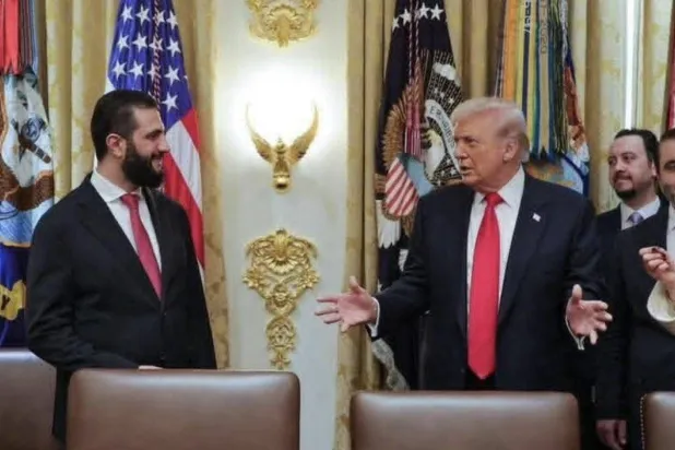 الرئيس ترمب مستقبلاً الرئيس أحمد الشرع في البيت الأبيض نوفمبر الماضي (الرئاسة السورية)