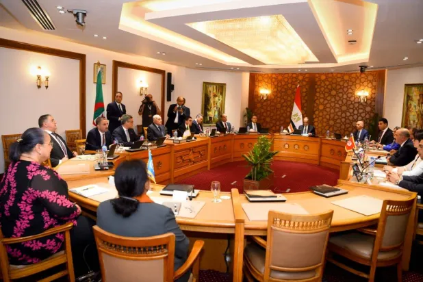 تيتيه تحضر اجتماع وزراء خارجية دول جوار ليبيا بالقاهرة (وزارة الخارجية المصرية)