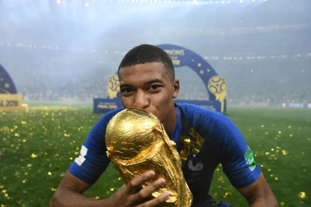 France's Kylian Mbappe could break the all-time record for World Cup goals. FRANCK FIFE / AFP/File
