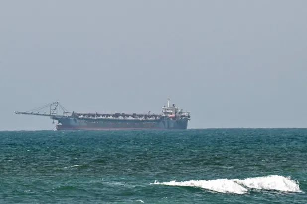 Traffic through Hormuz, a vital global shipping conduit, has come under Iranian control since the outbreak of war with Israel and the United States on February 28. (Photo by AFP) / 