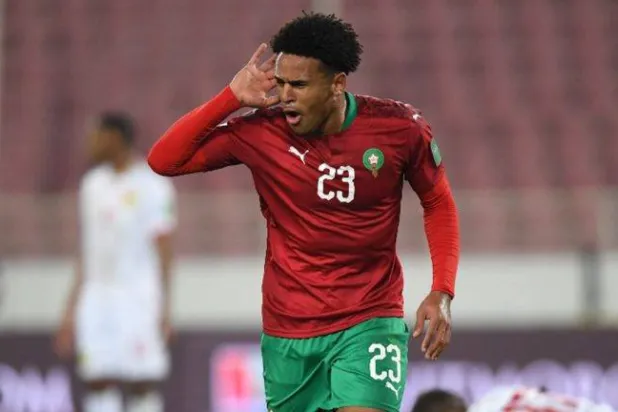 المهاجم المغربي ريان مايي (منتخب المغرب)