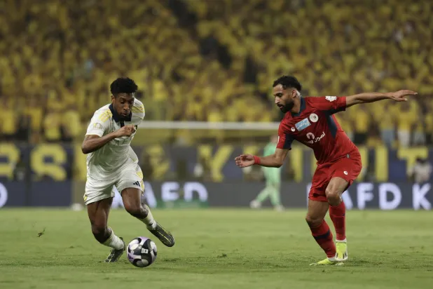 من مباراة ضمك الأخيرة في الدوري أمام النصر (تصوير: عبدالعزيز النومان)