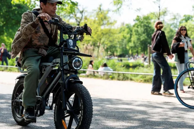 Fatbikes are seen by many as the scourge of the cycle path. Lina Selg / AFP
