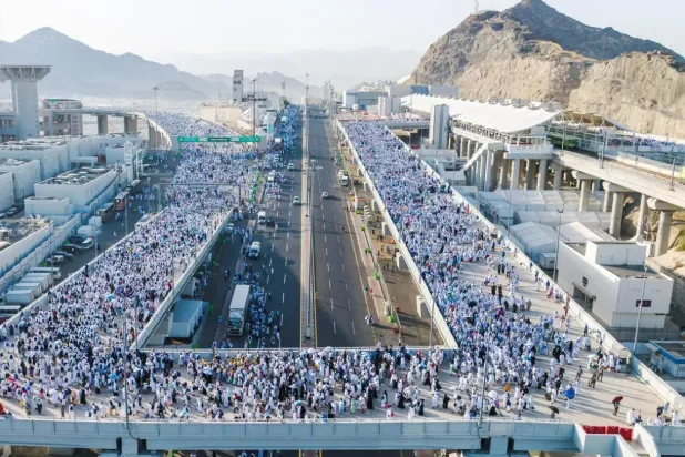 Pilgrims flock to Mina for the Day of Tarwiyah. (SPA)