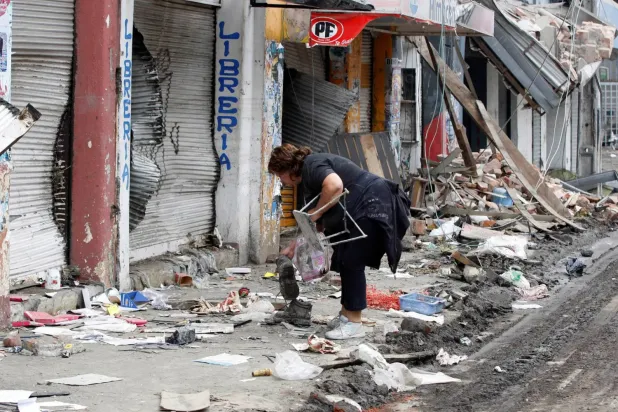 Şili'de meydana gelen bir deprem (Arşiv- Reuters)