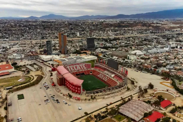 TIJUANA, MEXICO - MAY 25: Panoramic view of Estadio Caliente on May 25, 2026 in Tijuana, Mexico. Francisco Vega/Getty Images/AFP 