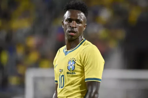 Real Madrid forward Vinicius Junior will lead the Brazil attack at the World Cup © MIGUEL J RODRIGUEZ CARRILLO / AFP
