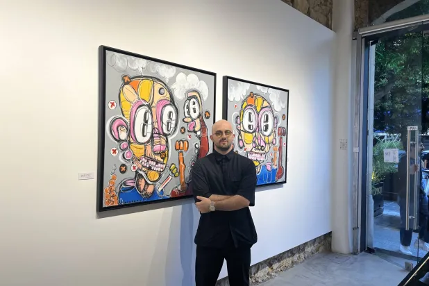 يرسم جوزيف هيكل مشاعره بحلوها ومرّها (الشرق الأوسط)