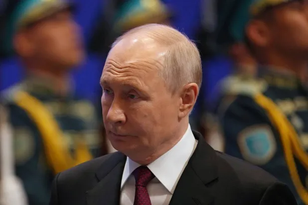  Russia's President Vladimir Putin attends a welcoming ceremony before a meeting with Kazakhstan's President Kassym-Jomart Tokayev in Astana, Kazakhstan May 28, 2026. (Reuters)