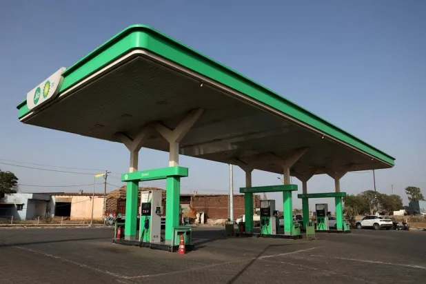  An empty fuel station, as India faces rising oil prices following the closure of the Strait of Hormuz amid the US-Israeli conflict with Iran, in Halvad, Gujarat, India, May 22, 2026. (Reuters)