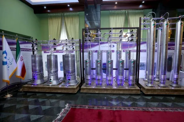 Centrifuges at the Fordow nuclear facility before the June 2025 attacks (Reuters)