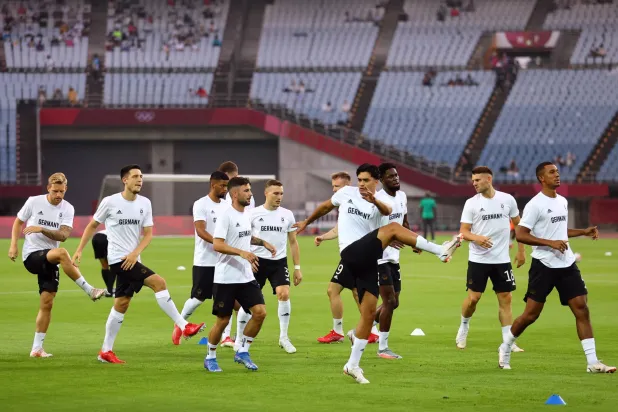 تدريبات المنتخب الألماني (رويترز)