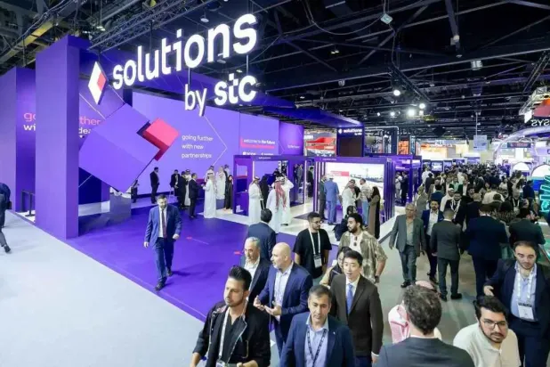 مشاركة «سلوشنز» السعودية في معرض «جيتكس» العالمي في مركز دبي التجاري العالمي (موقع الشركة الإلكتروني)