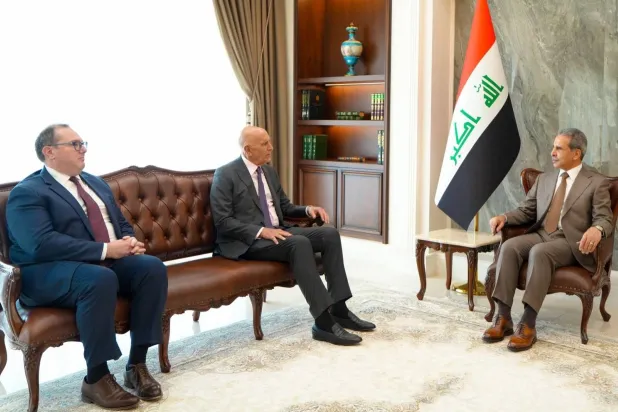 من اللقاء بين رئيس الوزراء العراقي زيدان وبراك (وكالة الأنباء العراقية)
