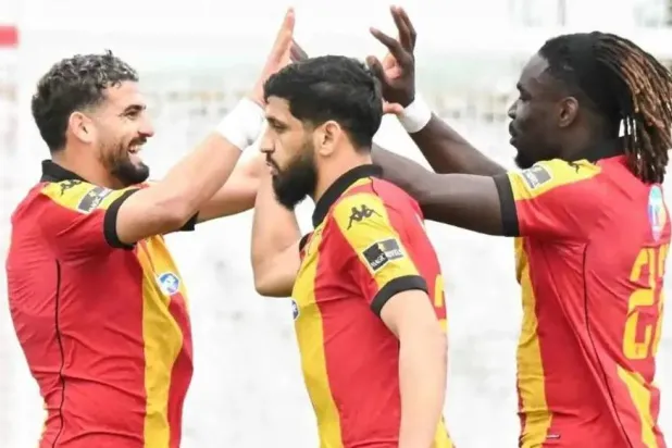 لاعبو الترجي يحتفلون بلقب كأس تونس (نادي الترجي)