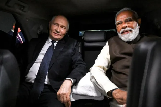 Putin ve Modi, Aralık 2025'te Yeni Delhi'de bir araya gelmişti (Reuters)