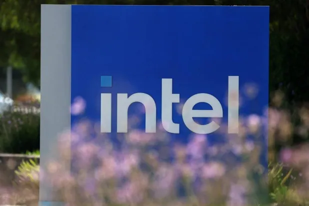 A sign is posted in front of Intel headquarters in Santa Clara, California, US, Aug. 1, 2024. (AFP)