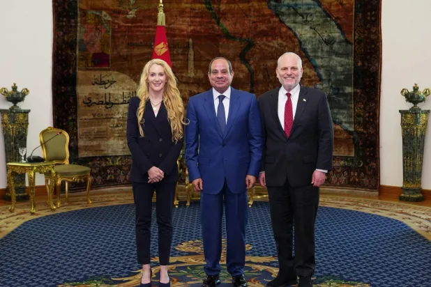 أعضاء وفد «مؤتمر رؤساء المنظمات اليهودية الأميركية» ثمنوا العلاقات الاستراتيجية بين مصر وأميركا (الرئاسة المصرية)