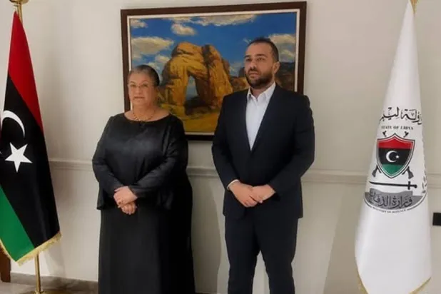 هانا تيتيه مع عبد السلام الزوبي (البعثة)
