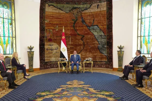 President Abdel Fattah El-Sisi stressed the centrality of coordination and consultation between Egypt and America (Egyptian Presidency)