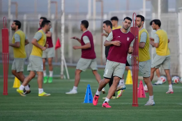 أعلن الاتحاد الإيراني أن المنتخب الوطني سيخوض مباراته الودية الأخيرة الاستعدادية لكأس العالم (أ.ب)