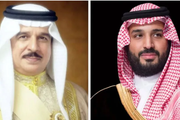 ولي العهد السعودي الأمير محمد بن سلمان والعاهل البحريني الملك حمد بن عيسى (الشرق الأوسط)