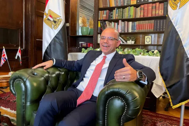 Egypt’s Investment and Foreign Trade Minister Mohamed Farid Saleh speaks during an interview in London, Britain June 4, 2026. REUTERS/Marc Jones
