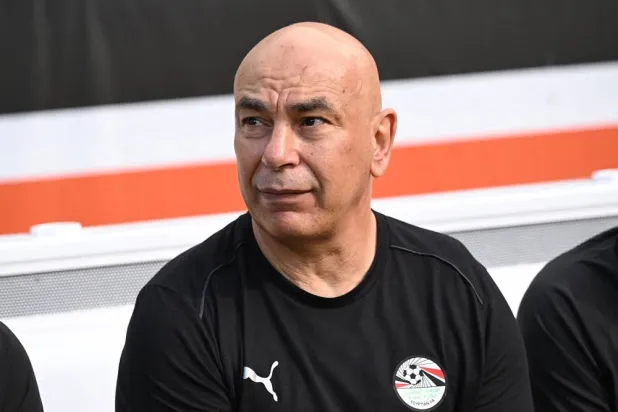 Football - International Friendly - Brazil v Egypt - Huntington Bank Field, Cleveland, Ohio, US - June 6, 2026 Egypt coach Hossam Hassan before the match. (Reuters)