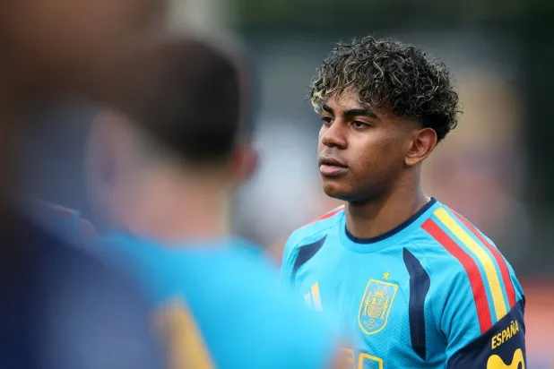 Football - FIFA World Cup 2026 - Spain Training - Baylor School, Chattanooga, Tennessee, US - June 6, 2026 Spain's Lamine Yamal during training. (Reuters)
