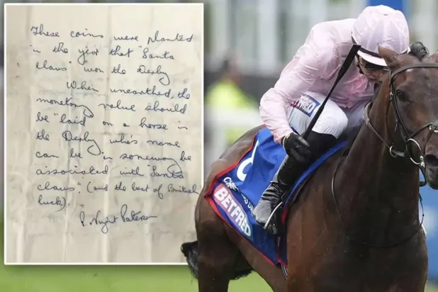 A buried message from 1964 helped four lucky punters scoop £2,500 by picking the winner of the Epsom Derby (Crystal Palace)
