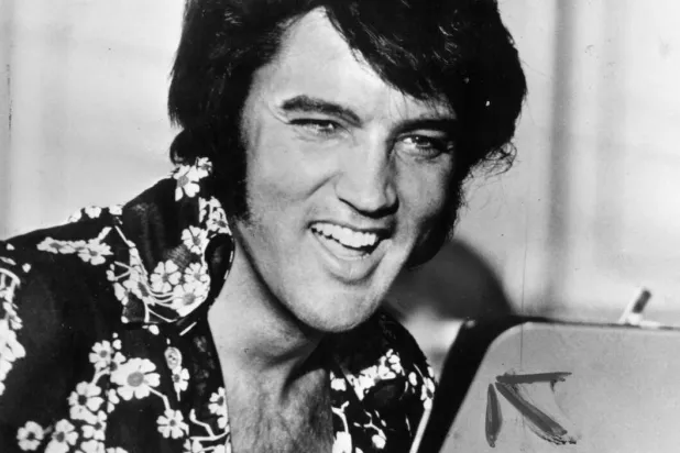 Elvis Presley in 1975. (Getty Images)