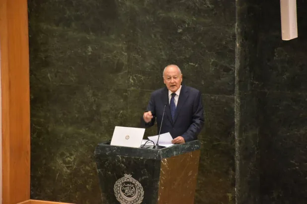 Secretary-General of the Arab League Ahmed Aboul Gheit (Arab League's Facebook page)