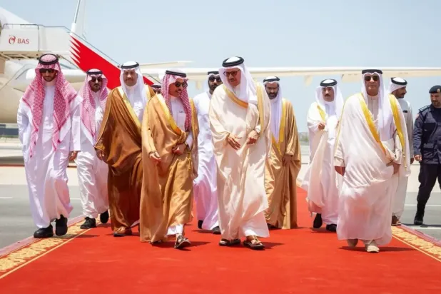 Saudi Minister of Foreign Affairs Prince Faisal bin Farhan bin Abdullah arrives in Manama  - SPA