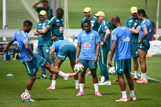 حصة تدريبية لمنتخب البرازيل خلال «كأس العالم 2026» (أ.ف.ب)