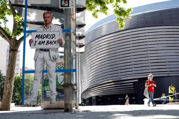ريال مدريد أعلن تعيين مورينيو رسمياً (أ.ف.ب)