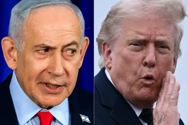 İsrail Başbakanı Binyamin Netanyahu ve ABD Başkanı Donald (AFP)