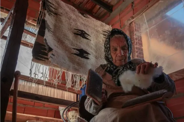  Venezuelan weaver Margarita Mora. (The New York Times) 