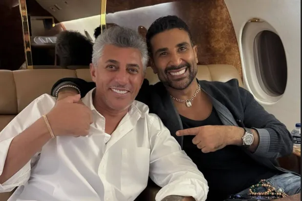 عمر عبد اللات وأحمد سعد يدعمان منتخبي مصر والأردن (إنستغرام)