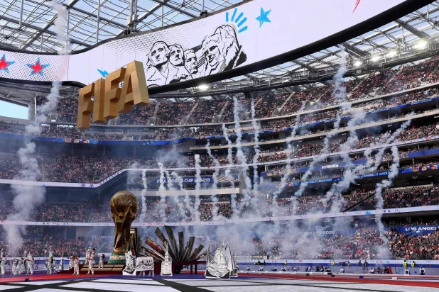 صورة من حفل افتتاح كأس العالم 2026 في لوس أنجليس - الولايات المتحدة 12 يونيو 2026 (أ.ف.ب)