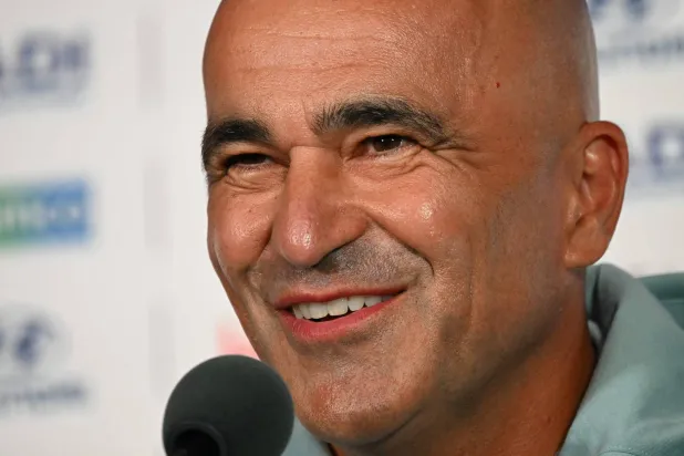  Portugal's Spanish head coach Roberto Martinez smiles as he gives an MD-1 press conference at the Houston Stadium in Houston on June 16, 2026, on the eve of the 2026 World Cup Group K football match between Portugal and Congo DR. (AFP) 