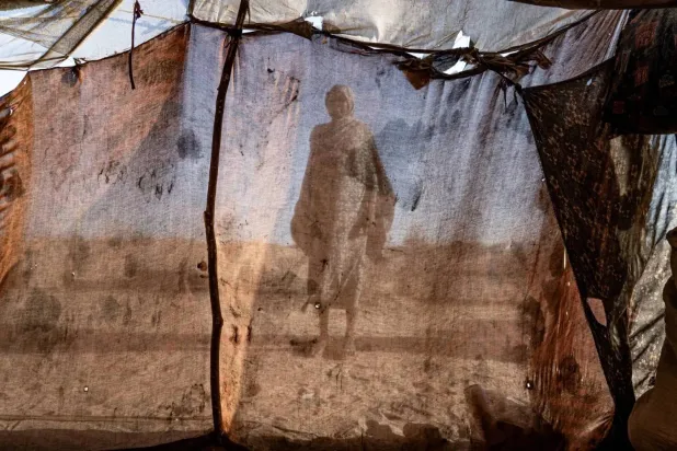 A Sudanese woman in a refugee camp. (Getty Images) 