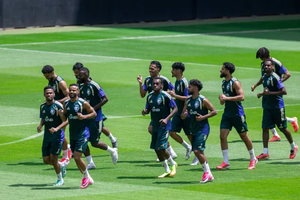 المنتخب السعودي رفع وتيرة الاستعدادات لمواجهة الأحد (المنتخب السعودي)