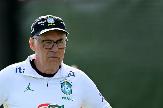 الإيطالي كارلو أنشيلوتي، المدير الفني للمنتخب البرازيلي (أ.ف.ب) 