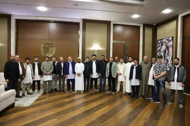 لقاء سابق بين الدبيبة وأعيان الزاوية (حكومة الوحدة)