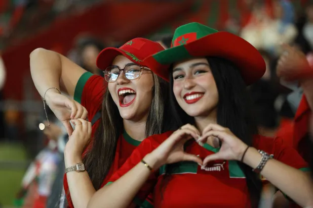 الشغف بالمنتخب المغربي تجاوز الحدود (أ.ف.ب)  
