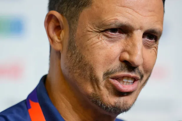 جمال سلامي خلال المؤتمر (أ.ب)