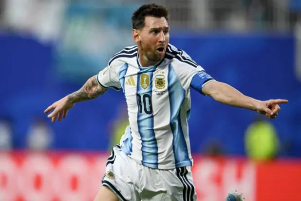Lionel Messi is already the joint highest scorer in World Cup history after one game of the 2026 tournament. Roberto SCHMIDT / AFP
