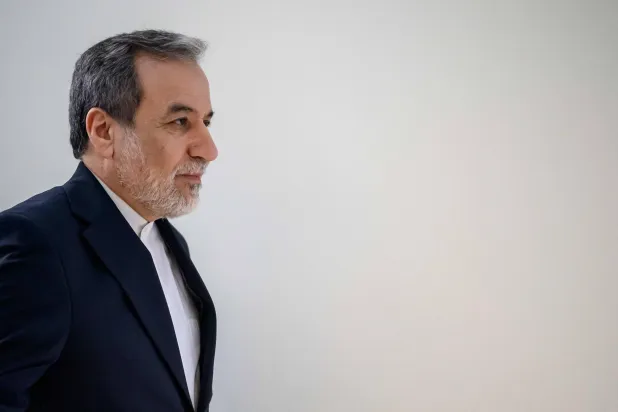 Iran's Foreign Minister Abbas Araghchi arrives for a bilateral meeting with Switzerland's counterpart at the Burgenstock luxury hotel complex overlooking Lake Lucerne, Switzerland, on June 21, 2026, ahead of high-level talks aimed at advancing a deal to end the Middle East conflict. (AFP)
