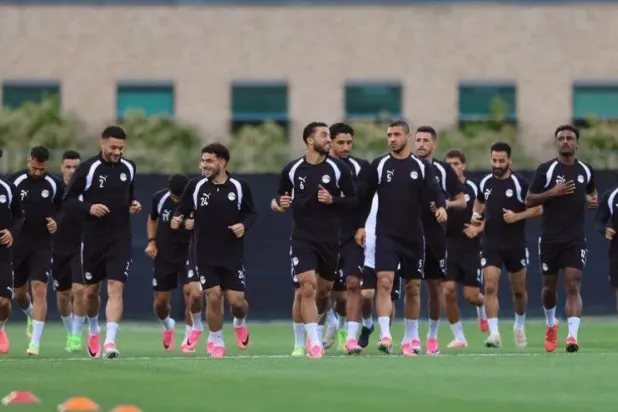 جانب من تدريبات المنتخب المصري في أميركا (الاتحاد المصري لكرة القدم)
